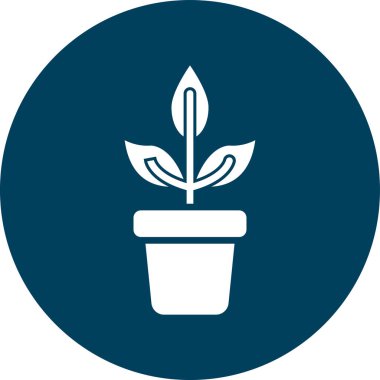 Bitki simgesinin vektör illüstrasyonu