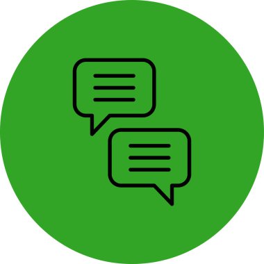 Sohbet simgesi vektör illüstrasyonu