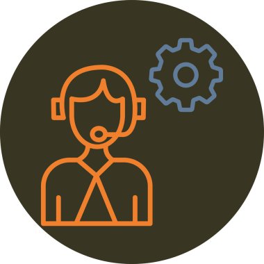 Modern simgenin vektör illüstrasyonu