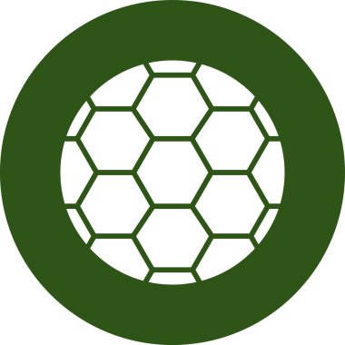 futbol topu simgesi, vektör illüstrasyonu