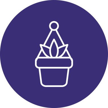 Bir kaktüs bitkisinin vektör çizimi