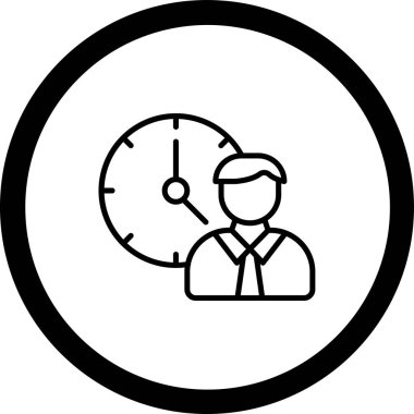 iş yönetimi simgesi vektör illüstrasyonu