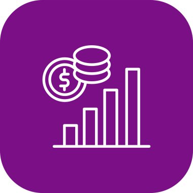 Beyaz arkaplanda vektör dolar düz illüstrasyon