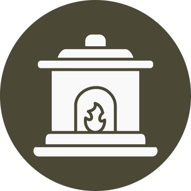 Yangın. Web simgesi basit tasarım