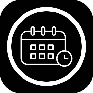 Takvim simgesi soyut arkaplanda izole edildi