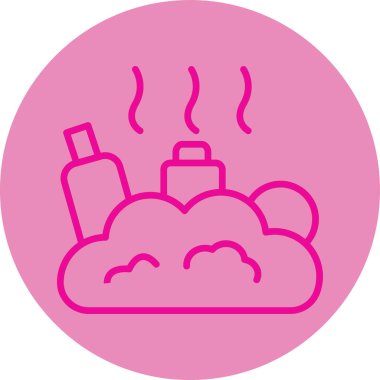 Bir bulut simgesinin vektör illüstrasyonu