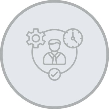 dişli iş simgesinin vektör illüstrasyonu