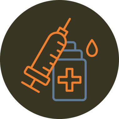 İlaç simgesinin vektör illüstrasyonu