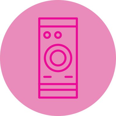 Benzersiz Radyo Vektör Satırı Simgesi