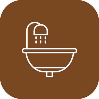 Tasarımınız için vektör banyosu simgesi
