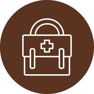 çanta simgesi vektör illüstrasyonu