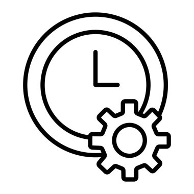 Dişli simgesini, anahat stili