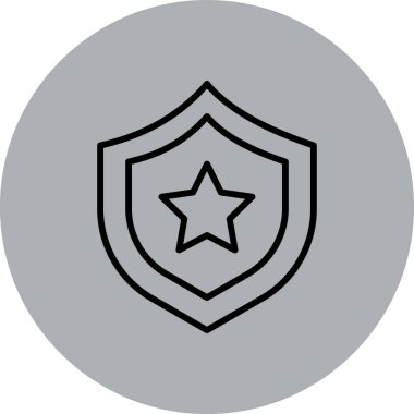 Modern b 'nin vektör çizimi yıldızın ikonundan yoksun