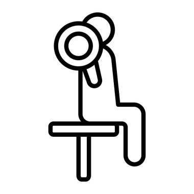 Beyaz arkaplanda vektör simgesi izole edildi