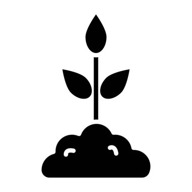 bitki simgesi vektör illüstrasyonu