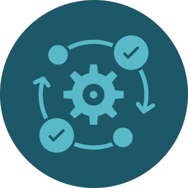 dişli vektör simgesi modern basit illüstrasyon