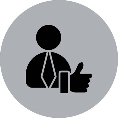 İş simgesinin vektör illüstrasyonu