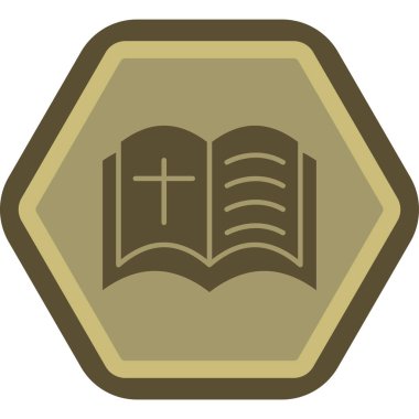 İncil. Web simgesi basit illüstrasyon