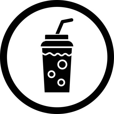 Kahve ikonu, vektör illüstrasyonu, içecek