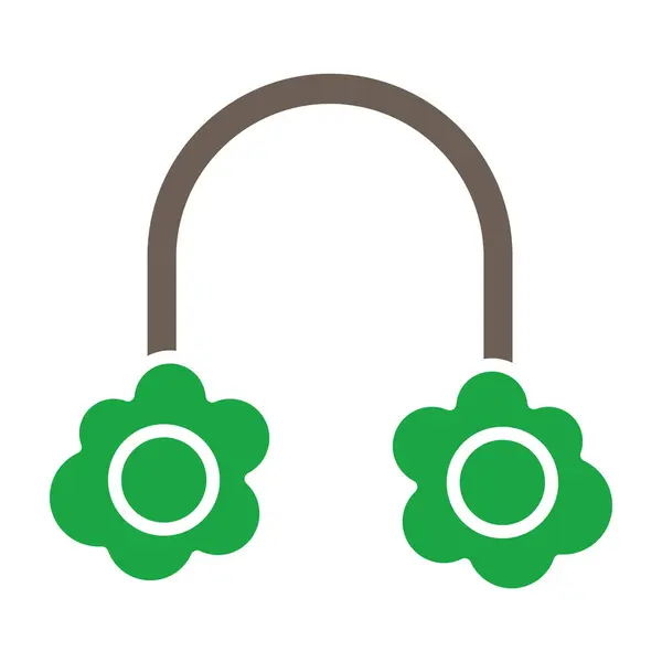 Kulaklıklar web simgesi, vektör illüstrasyonu