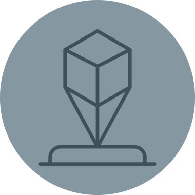 Elmas simgesinin vektör illüstrasyonu