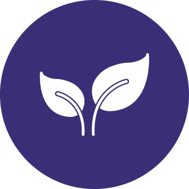 Bitki simgesinin vektör illüstrasyonu