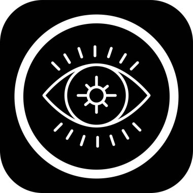 Göz simgesi vektör illüstrasyonu