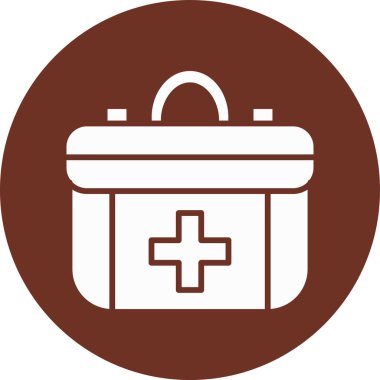 Çanta simgesinin vektör illüstrasyonu