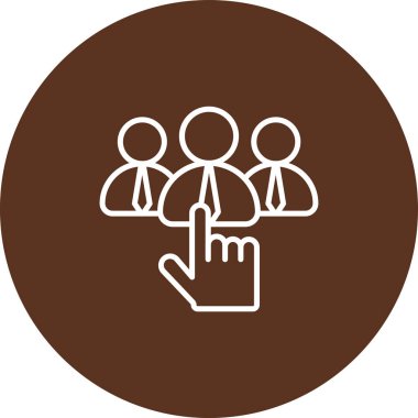 Elinde kahve tutan bir grup insanın vektör çizimi