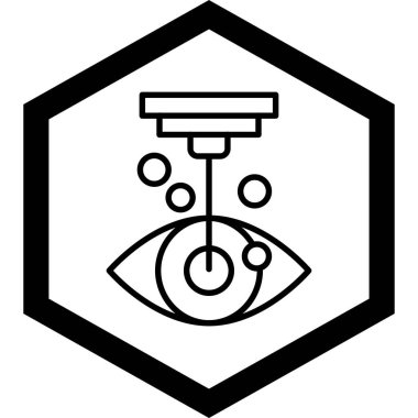 Moda stili izole edilmiş arkaplanda göz simgesi