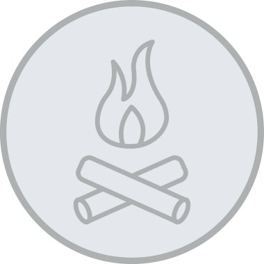 Ateş simgesinin vektör illüstrasyonu