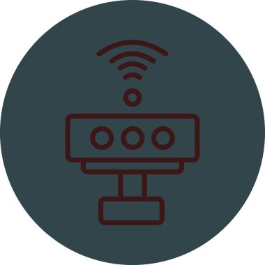 Wi-Fi simgesinin vektör illüstrasyonu