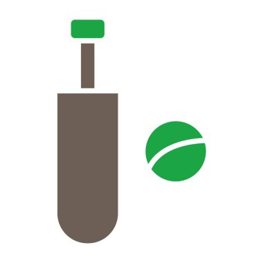 Beyzbol sopasıyla izole kriket topu