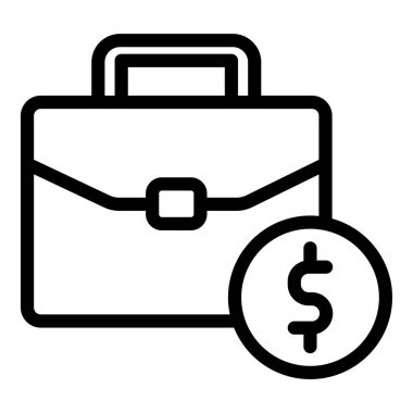 İş durumu simgesi. Beyaz arka planda yalıtılmış web tasarımı için anahat iş durumu vektör simgesi