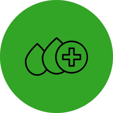 Modern b 'nin vektör çizimi tıbbi simge eksikliği