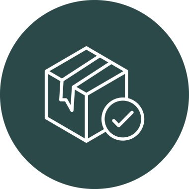 Kutusu simgesi, basit vektör çizim