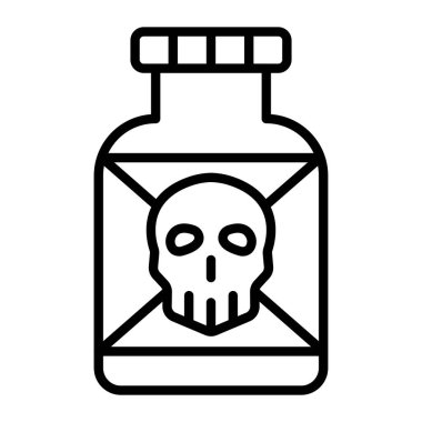 zehirli şişe simgesi, özet biçimi