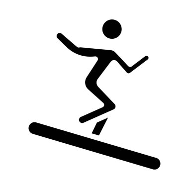 Kayak tahtasının vektör simgesi