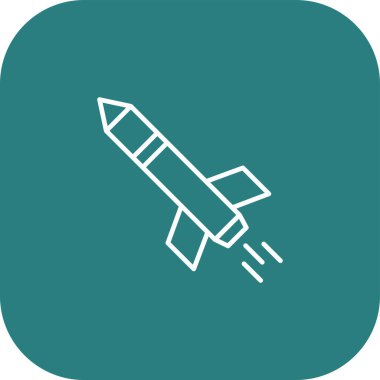 Projeniz için vektör roket simgesi