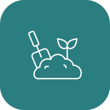 Bahçe simgesinin vektör illüstrasyonu