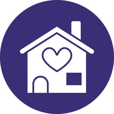 Ev simgesinin vektör illüstrasyonu