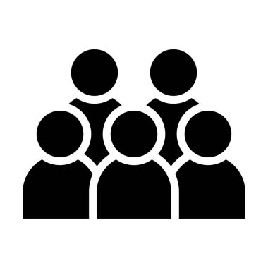 insanlar grup simgesi. vektör çizim