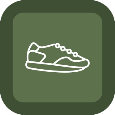 Ayakkabı simgesinin vektör illüstrasyonu