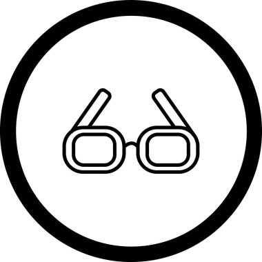 Modern b 'nin vektör illüstrasyonunda gözlük simgesi yok