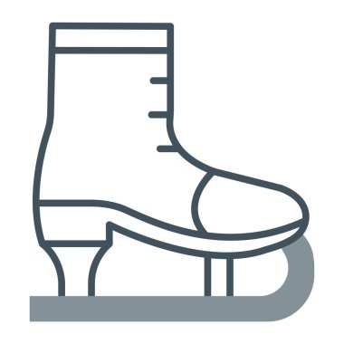 Kışlık çizmeler, vektör çizgisi simgesi, işaret, beyaz arkaplan üzerindeki simge, düzenlenebilir vektör simgesi.