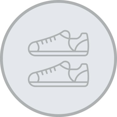 spor ayakkabısı ikon vektör illüstrasyonu