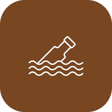 Su dalgası simge vektör çizim