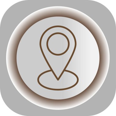 konum simgesi, vektör çizimi