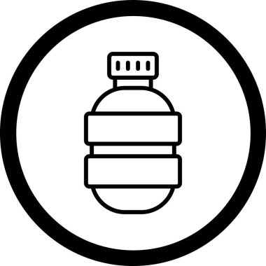 Modern gaz ikonunun vektör illüstrasyonu