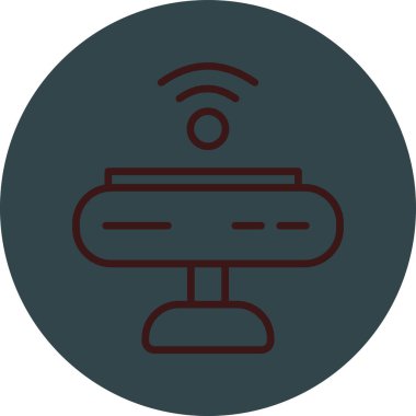 Kablosuz. Web simgesi basit tasarım